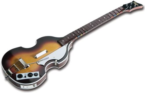 [Xbox 360] Bezdrôtová gitara Rock Band Beatles Höfner Bass Guitar Harmonix (nedržia krytka batérií)