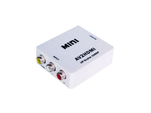 AV to HDMI prevodník / konvertor signálu HDMI - biely (nový)