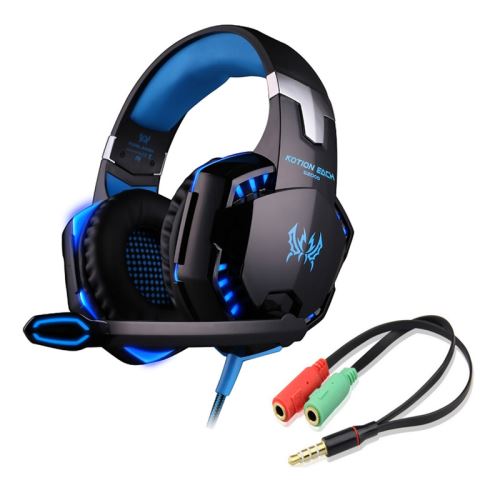 [Xbox One 360 | PS4 || PS3 | PC] Kotion Each G2000 Gaming Headset modrý (nový)