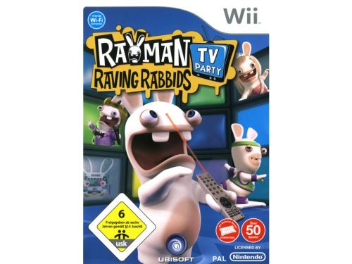 Nintendo Wii Rayman Raving Rabbids TV Party