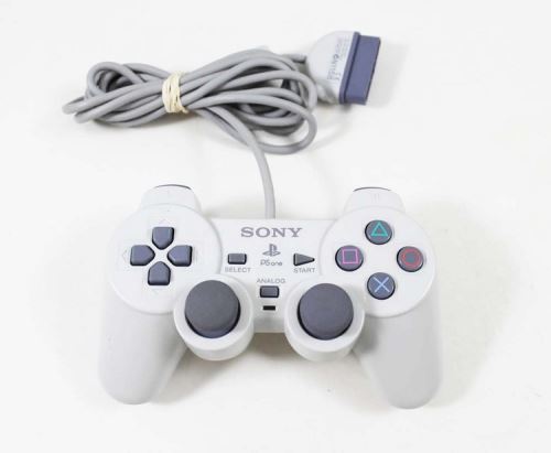 [PS1] Drôtový Ovládač Sony Dualshock - biely