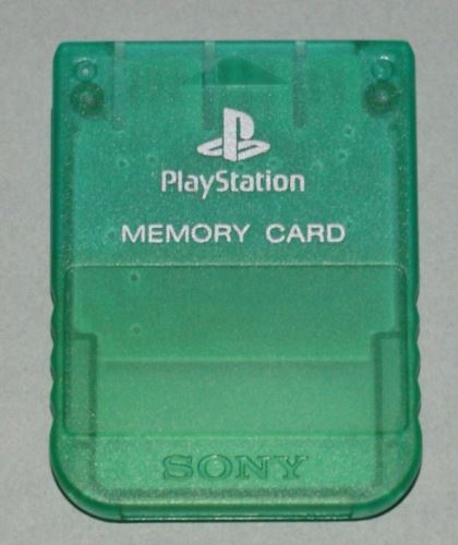 [PS1] Originálne Pamäťová karta Sony 1MB zelená