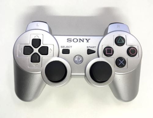 [PS3] Bezdrôtový Ovládač Sony Dualshock - strieborný (estetická vada)