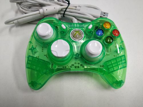 [Xbox 360] Drôtový Ovládač Rock Candy - zelený (estetická vada)