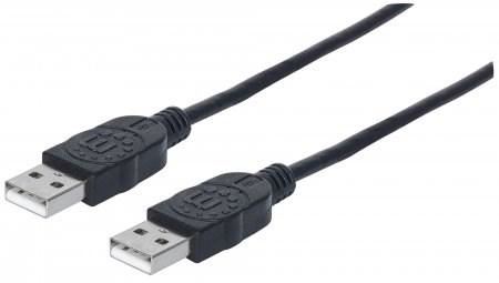 USB 2.0 Male to USB Male Kábel 3M - Čierny (Nový)