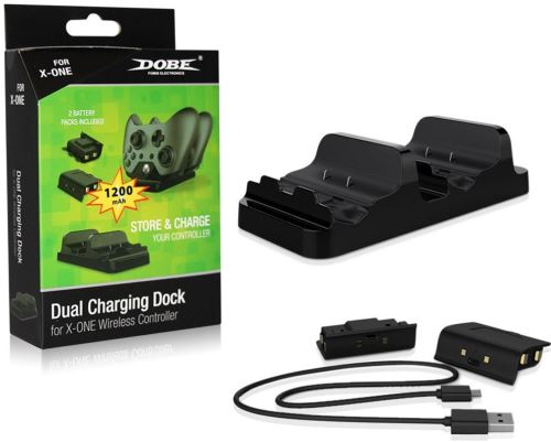 [Xbox One] Dobe Dual Charging Dock, nabíjacia stanica + akumulátory