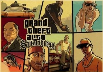 Plagát Grand Theft Auto San Andreas - rôzne motívy (nový)