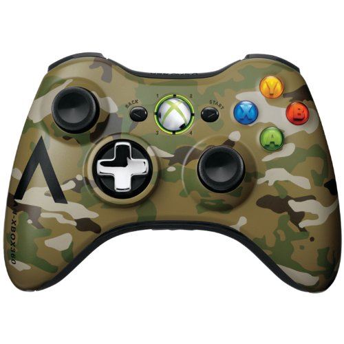 [Xbox 360] Bezdrôtový Ovládač Microsoft - zelený maskáč (estetická vada)