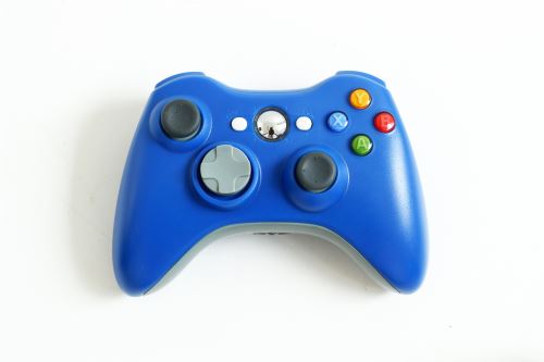 [Xbox 360] Bezdrôtový Ovládač - modrý (estetická vada)