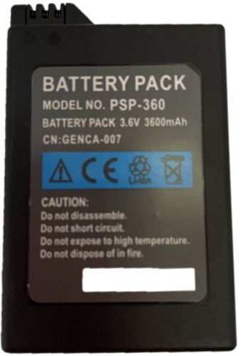 [PSP] Batérie pre PSP 1000 3600 mAh (nová)