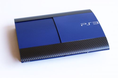 PlayStation 3 500 GB Super Slim - Čierno-modrý