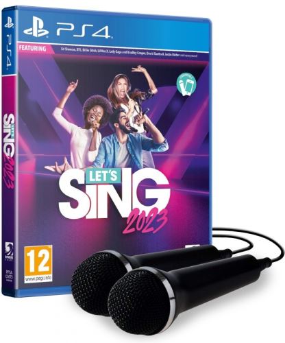 PS4 Let's Sing 2023 + 2 mikrofóny - Bundle (nová)