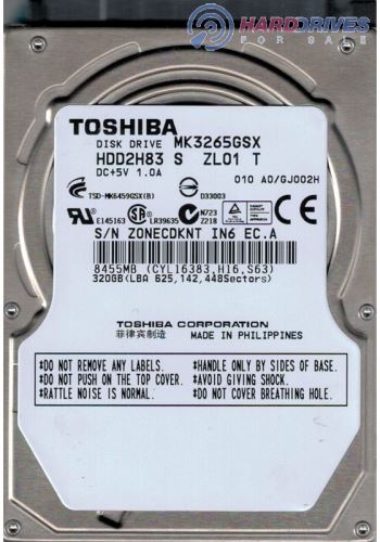 TOSHIBA 320 GB rôzne druhy