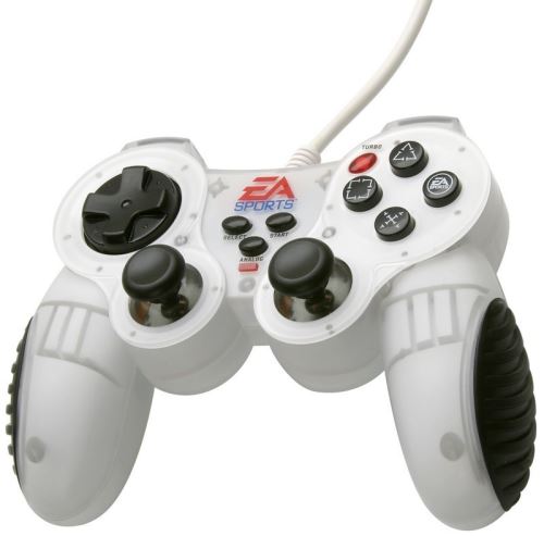 [PS2] Drôtový Ovládač EA Sports - Limitovaná Edícia, biely