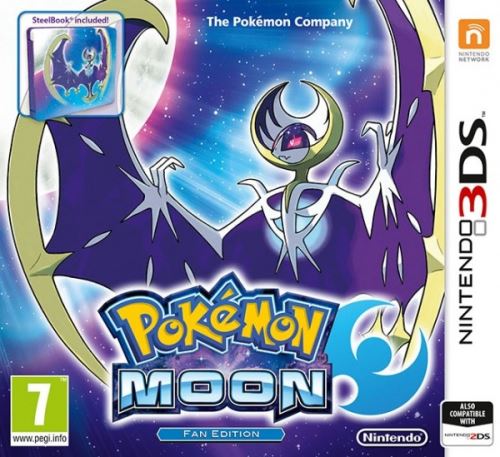 Nintendo 3DS Pokémon Moon Fan Edition + Steelbook (nová)