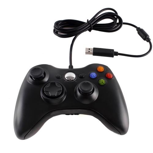 [Xbox 360] Drôtový Ovládač - čierny (nový)
