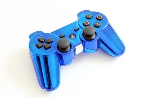 [PS3] Bezdrôtový Ovládač Sony Dualshock - modrý lesklý (estetická vada)