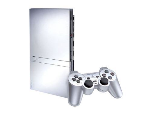 PlayStation 2 Slim Strieborný