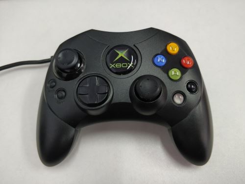 [Xbox Original] Drôtový originálny ovládač Microsoft S - čierny (estetická vada)