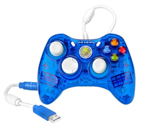 [Xbox 360] Drôtový Ovládač Rock Candy - modrý