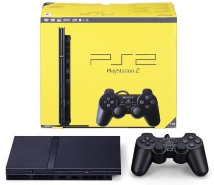 PlayStation 2 Slim Čierny 70004 + Originálne balenie