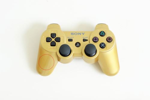 [PS3] Bezdrôtový Ovládač Sony Dualshock - zlatý (rôzne estetické vady)